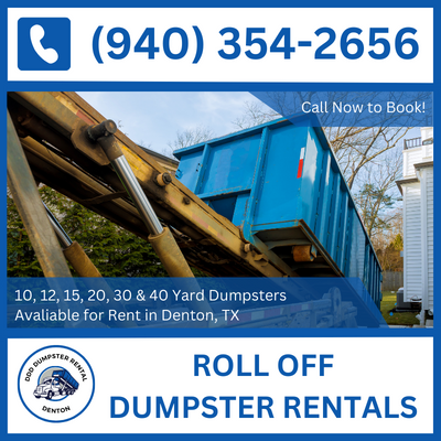24/7 Roll-Off Dumpster Rental in Denton, TX - Ready for Denton County - DDD Dumpster Rental Denton
